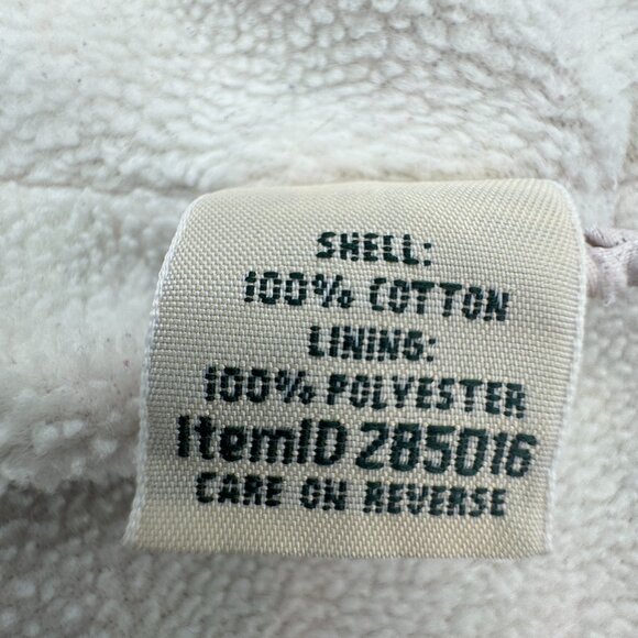 L.L. Bean Red White Blue Plaid Fleece Line Button Up Long Sleeve Shirt - Picture 7 of 8